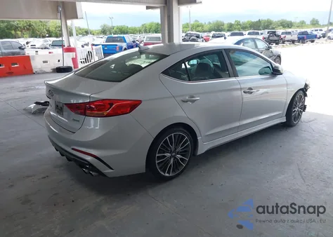 2018 Hyundai Elantra Sport из США, поврежденный, VIN KMHD04LB3JU702020